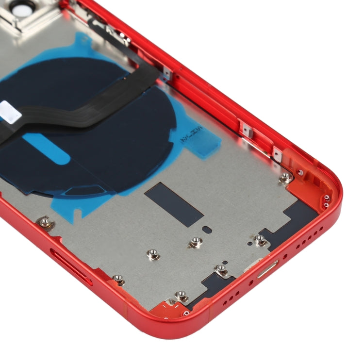 Battery Back Cover (with Side Keys & Card Tray & Power + Volume Flex Cable & Wireless Charging Module) for iPhone 12