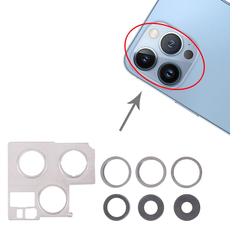 Camera Lens Cover With Retaining Bracket for iPhone 13 Pro Max(Graphite), For iPhone 13 Pro Max, For iPhone 13 Pro Max(Sierra Blue), For iPhone 13 Pro Max(Green)