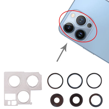 Camera Lens Cover With Retaining Bracket for iPhone 13 Pro Max(Graphite)