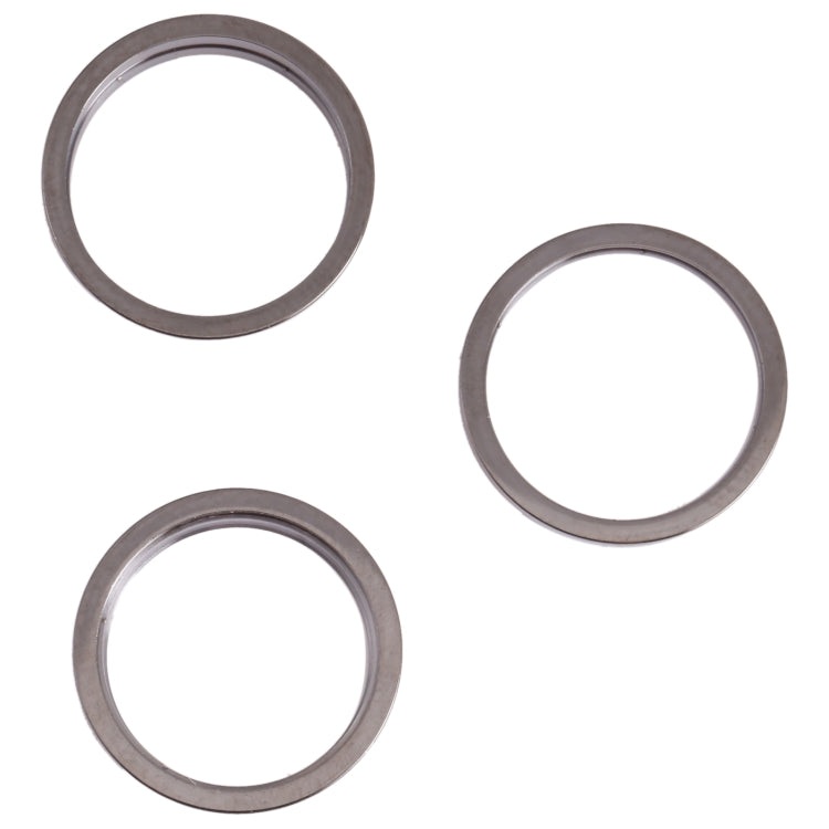 3 PCS Rear Camera Glass Lens Metal Outside Protector Hoop Ring for iPhone 13 Pro Max, For iPhone 13 Pro Max