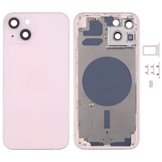 Back Housing Cover with SIM Card Tray & Side  Keys & Camera Lens for iPhone 13, For iPhone 13(with Card Tray & Side Keys), For iPhone 13(with SIM Card Tray & Side Keys), For iPhone 13