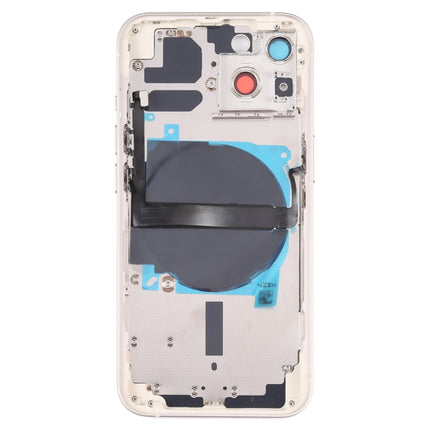 For iPhone 13 Battery Back Cover with Side Keys & Card Tray & Power + Volume Flex Cable & Wireless Charging Module