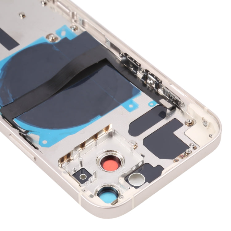 For iPhone 13 Battery Back Cover with Side Keys & Card Tray & Power + Volume Flex Cable & Wireless Charging Module