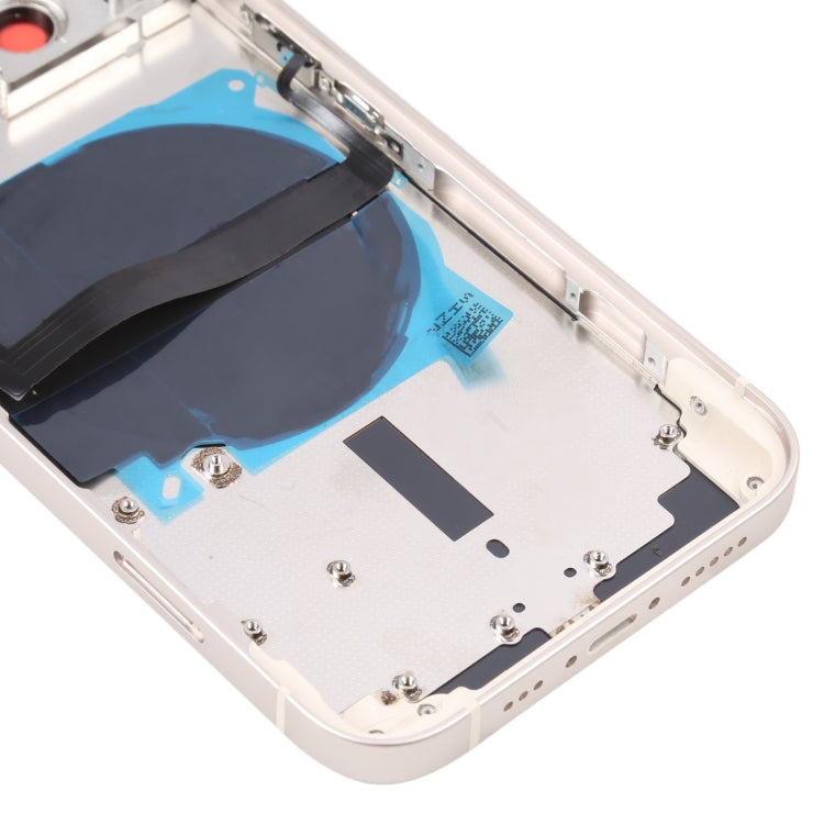 For iPhone 13 Battery Back Cover with Side Keys & Card Tray & Power + Volume Flex Cable & Wireless Charging Module
