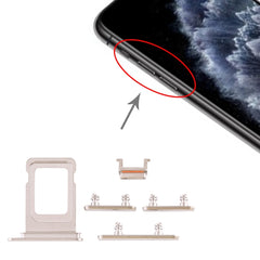 SIM Card Tray + Side Key for iPhone 11 Pro / 11 Pro Max, For iPhone 11 Pro(Single card)