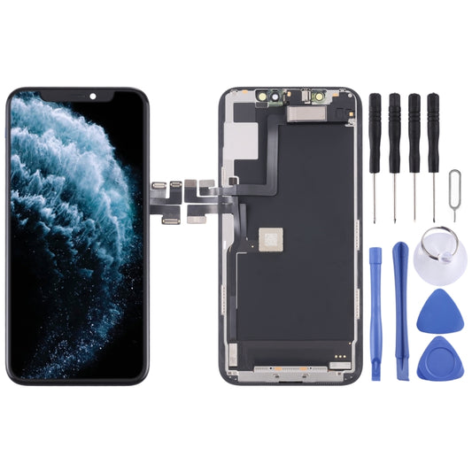 Original LCD Screen with Earpiece Speaker Flex Cable for iPhone 11 Pro, For iPhone 11 Pro(Original with Cable)