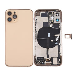 Battery Back Cover Assembly (with Side Keys & Power Button + Volume Button Flex Cable & Wireless Charging Module & Motor & Charging Port & Speaker Ringer Buzzer & Card Tray & Camera Lens Cover) for iPhone 11 Pro Max, For iPhone 11 Pro Max��������������...