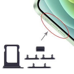 SIM Card Tray + Side Keys for iPhone 12 Mini, For iPhone 12 Mini (Single card)