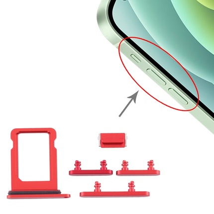 SIM Card Tray + Side Keys for iPhone 12 Mini, For iPhone 12 Mini (Single card)