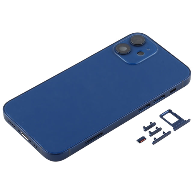 Back Housing Cover with SIM Card Tray & Side  Keys & Camera Lens for iPhone 12 mini(Green), For iPhone 12 mini, For iPhone 12 mini(Purple)