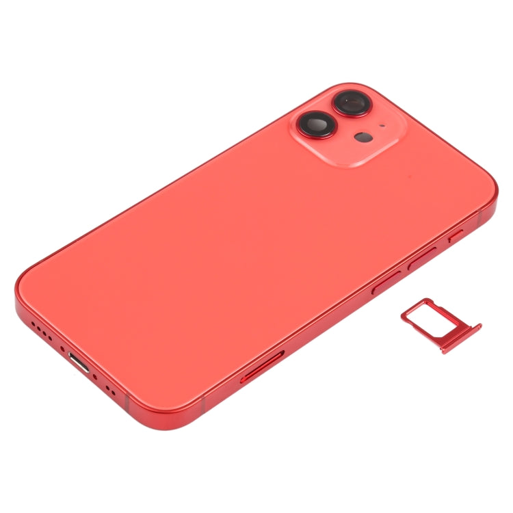 Battery Back Cover (with Side Keys & Card Tray & Power + Volume Flex Cable & Wireless Charging Module) for iPhone 12 Mini