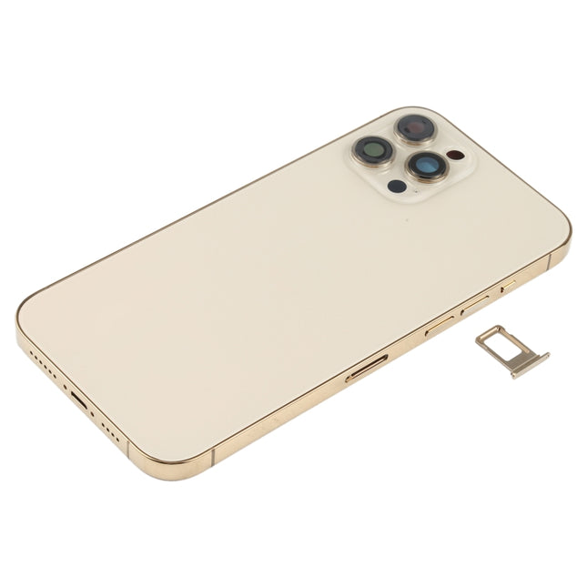 Battery Back Cover (with Side Keys & Card Tray & Power + Volume Flex Cable & Wireless Charging Module) for iPhone 12 Pro Max, For iPhone 12 Pro Max