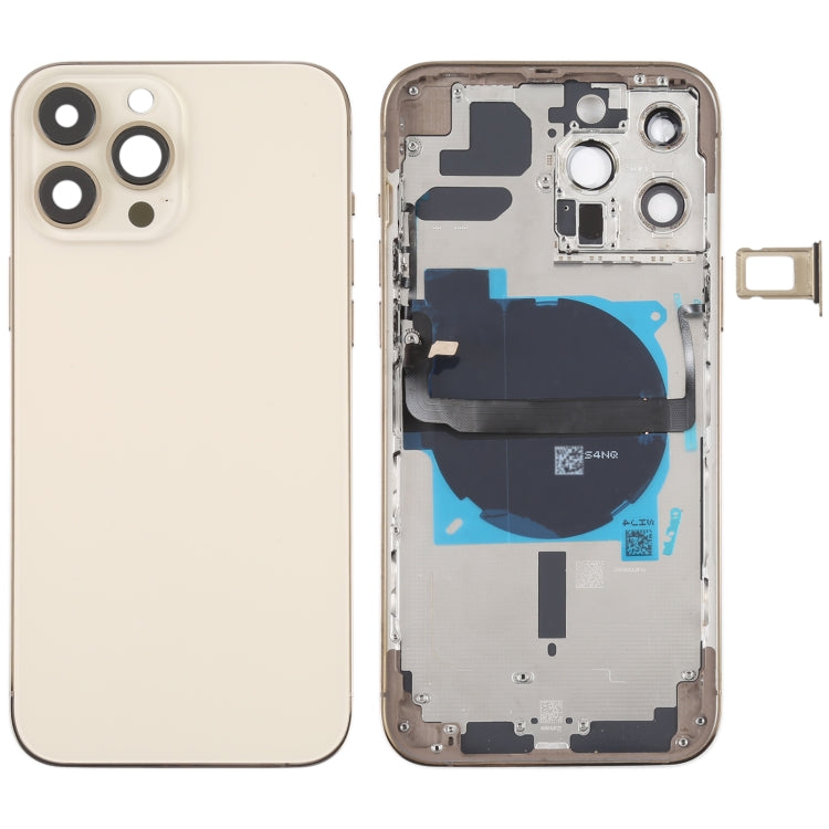 For iPhone 13 Pro Max Battery Back Cover with Side Keys & Card Tray & Power + Volume Flex Cable & Wireless Charging Module, For iPhone 13 Pro Max(Assembly)
