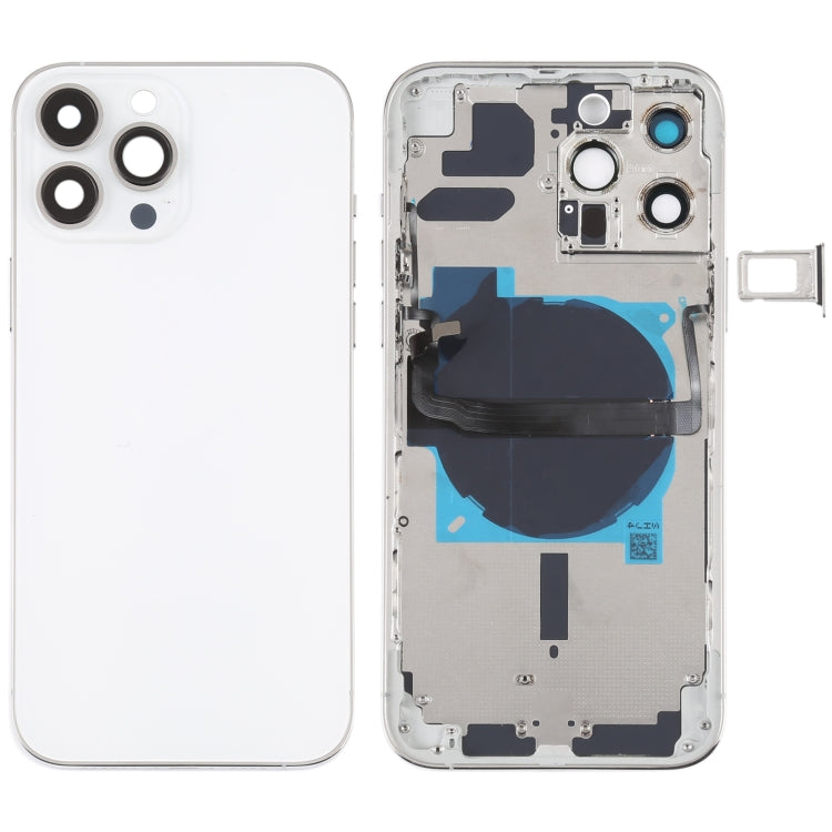 For iPhone 13 Pro Max Battery Back Cover with Side Keys & Card Tray & Power + Volume Flex Cable & Wireless Charging Module, For iPhone 13 Pro Max(Assembly)