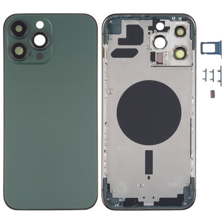 Back Housing Cover with SIM Card Tray & Side  Keys & Camera Lens for iPhone 13 Pro Max, For iPhone 13 Pro Max(with SIM Card Tray), For iPhone 13 Pro Max (with SIM Card Tray), For iPhone 13 Pro Max
