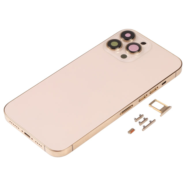 Back Housing Cover with SIM Card Tray & Side  Keys & Camera Lens for iPhone 13 Pro Max