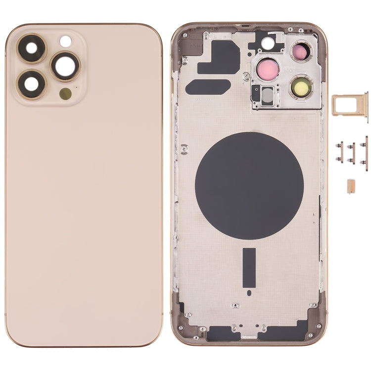 Back Housing Cover with SIM Card Tray & Side  Keys & Camera Lens for iPhone 13 Pro Max, For iPhone 13 Pro Max(with SIM Card Tray), For iPhone 13 Pro Max (with SIM Card Tray), For iPhone 13 Pro Max