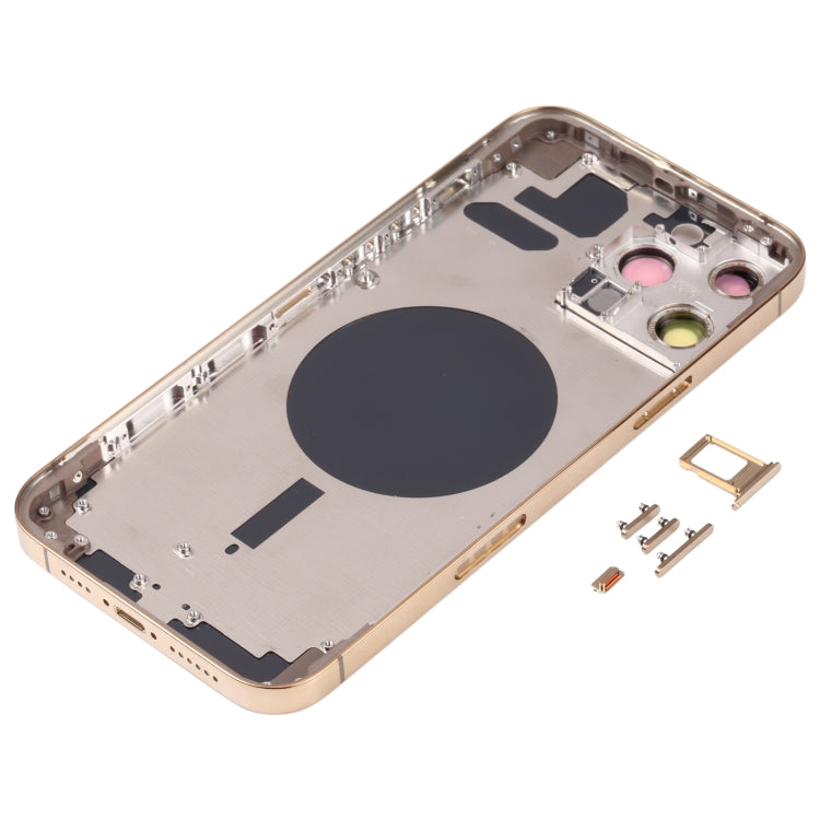 Back Housing Cover with SIM Card Tray & Side  Keys & Camera Lens for iPhone 13 Pro Max, For iPhone 13 Pro Max(with SIM Card Tray), For iPhone 13 Pro Max (with SIM Card Tray), For iPhone 13 Pro Max