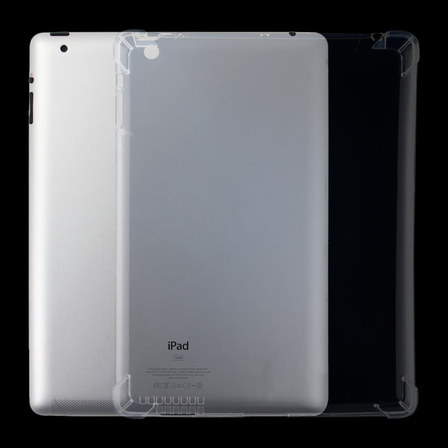 For iPad 4 / 3 / 2 3mm Four Corners Shockproof Transparent Protective Case, For iPad 4 / 3 / 2