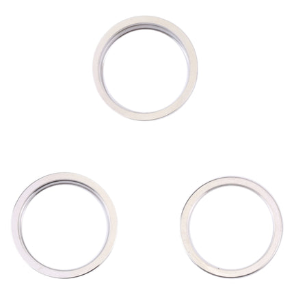 For iPhone 14 Pro Max 3PCS Rear Camera Glass Lens Metal Outside Protector Hoop Ring, For iPhone 14 Pro Max