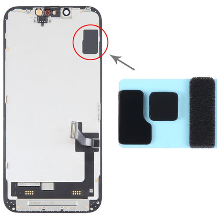 100/Set LCD Black Adhesive Sticker For iPhone 14 / 14 Plus