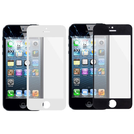 5 PCS Black + 5 PCS White for iPhone 5 & 5S Front Screen Outer Glass Lens, 5 Black 5 White for i5 & 5S