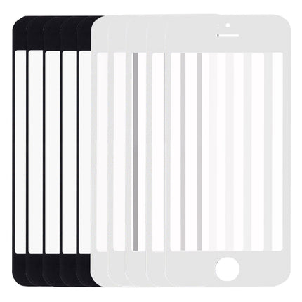 5 PCS Black + 5 PCS White for iPhone 5 & 5S Front Screen Outer Glass Lens, 5 Black 5 White for i5 & 5S