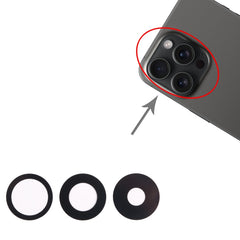For iPhone 15 Pro 3 in 1 Back Camera Lens, For iPhone 15 Pro