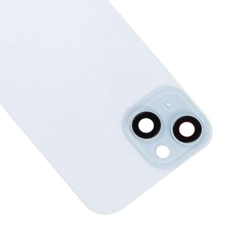 For iPhone 15 Glass Battery Back Cover with Flash Bracket + Wireless Charging Module