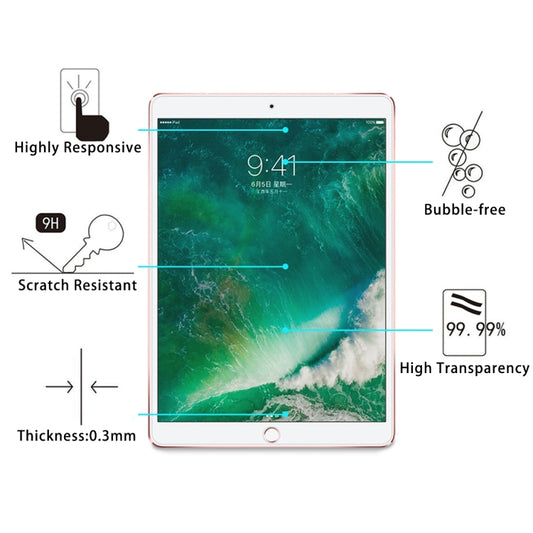 0.3mm 9H Surface Hardness Full Screen Tempered Glass Screen Protector for iPad Pro 10.5 inch / Air (2019), For iPad Pro 10.5 inch