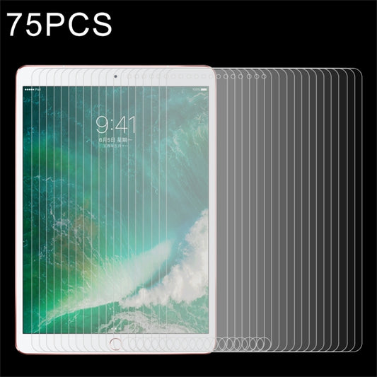 75 piezas para iPad Pro de 10,5 pulgadas, 0,3 mm, dureza superficial 9H, protector de pantalla de vidrio templado de pantalla completa, iPad Pro de 10,5 pulgadas