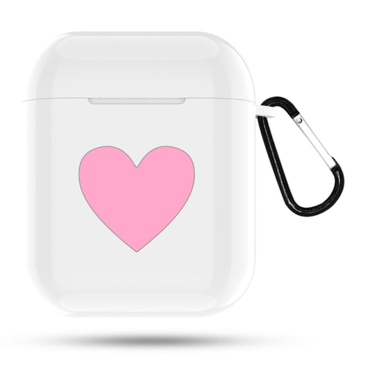 Heart Pattern Apple Wireless Earphones Charging Box Dust-proof Shockproof Outdoor Protective Case for Airpods, 5