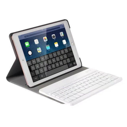 Detachable Bluetooth Keyboard + Horizontal Flip Leather Tablet Case with Holder for iPad Pro 9.7 inch, iPad Air, iPad Air 2, iPad 9.7 inch (2017), iPad 9.7 inch (2018), A07 Rose Gold, A07 Black, A07 Gold, A07 Blue