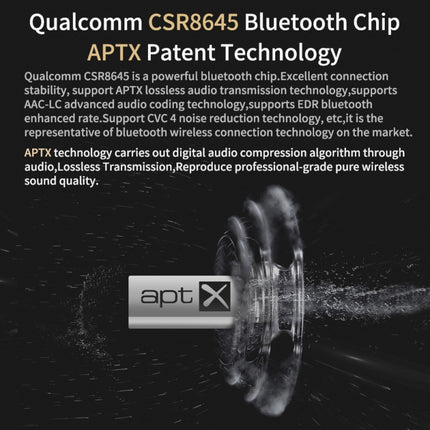 Cable de actualización Bluetooth de alta fidelidad a prueba de agua KZ para auriculares KZ ZSN, auriculares KZ ZSN (negro)