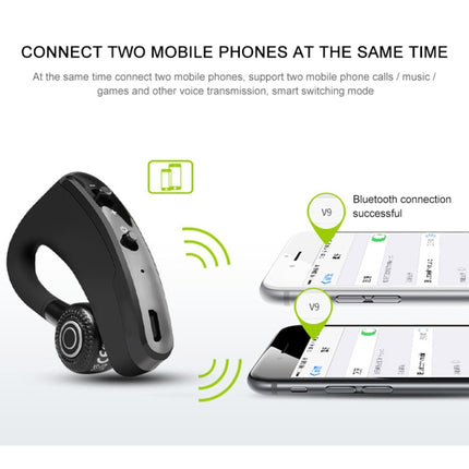 Auriculares inalámbricos Bluetooth V9 Business manos libres CSR 4.1 con micrófono para conductores deportivos