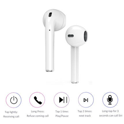 i9 Touch Wireless TWS Sport Bilaterales Stereo-Bluetooth 5.0-Headset mit Ladebox, Touch-Version, Touch-Version