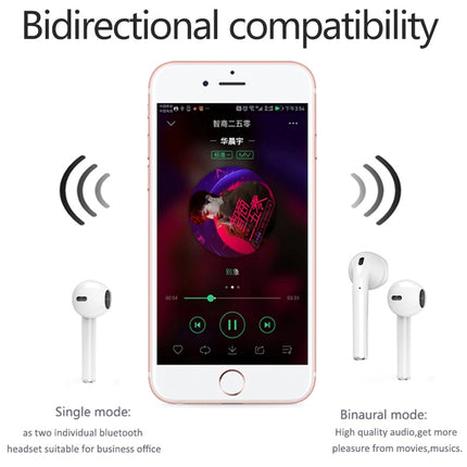 i9 Touch Wireless TWS Sport Bilaterales Stereo-Bluetooth 5.0-Headset mit Ladebox, Touch-Version, Touch-Version