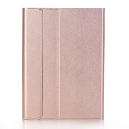 A102 For iPad 10.2 inch Ultra-thin Detachable Bluetooth Keyboard Leather Tablet Case with Stand Function, Rose Gold, Black, Dark Blue, Gold