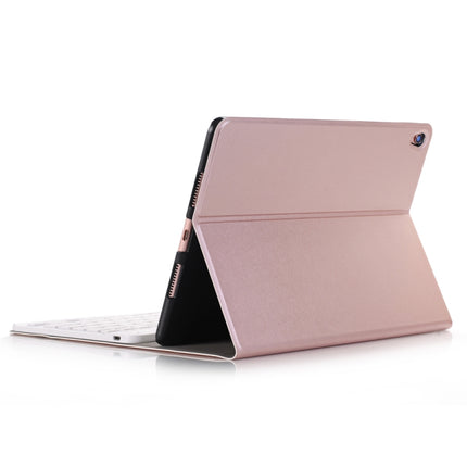A102 For iPad 10.2 inch Ultra-thin Detachable Bluetooth Keyboard Leather Tablet Case with Stand Function, Rose Gold, Black, Dark Blue, Gold