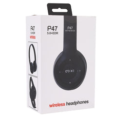 P47 Foldable Wireless Bluetooth Headphone with 3.5mm Audio Jack, Support MP3 / Call, P47 Black, P47 Blue, P47 Red, P47 White, P47 Green