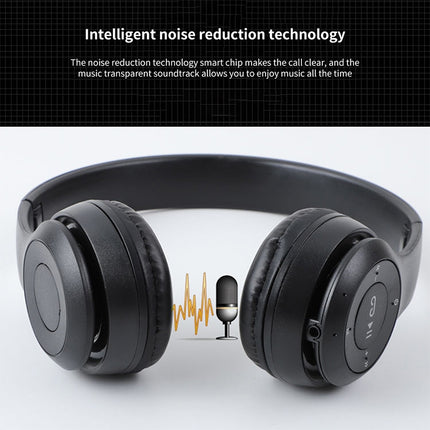 Auriculares inalámbricos plegables Bluetooth P47 con conector de audio de 3,5 mm, compatible con MP3/llamadas, P47 negro, P47 azul, P47 rojo, P47 blanco, P47 verde
