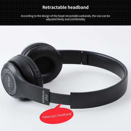 Auriculares inalámbricos plegables Bluetooth P47 con conector de audio de 3,5 mm, compatible con MP3/llamadas, P47 negro, P47 azul, P47 rojo, P47 blanco, P47 verde