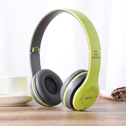 Auriculares inalámbricos plegables Bluetooth P47 con conector de audio de 3,5 mm, compatible con MP3/llamadas, P47 negro, P47 azul, P47 rojo, P47 blanco, P47 verde