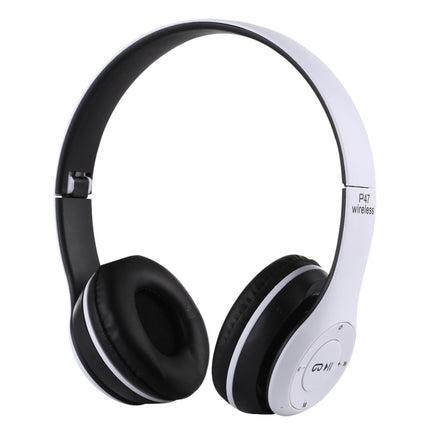 Auriculares inalámbricos plegables Bluetooth P47 con conector de audio de 3,5 mm, compatible con MP3/llamadas, P47 negro, P47 azul, P47 rojo, P47 blanco, P47 verde
