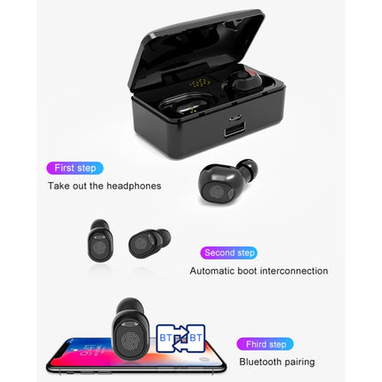 G10 TWS Bluetooth 5.0 Wireless Bluetooth Earphone with Charging Box, Support Digital Display & HD Call & Power Bank, G10