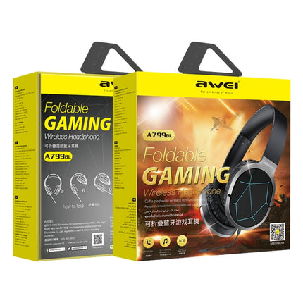 awei A799BL Bluetooth 5.0 Foldable Head-Mounted Bluetooth Gaming Headset