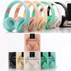 Auriculares Bluetooth A1 4.2 Candy Color Super Base, compatible con reproducción y conmutación de música, control de volumen y respuesta