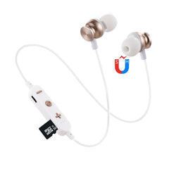 F17 Bluetooth 4.2 Hanging Neck Design Bluetooth Headset, Support Music Play & Switching & Volume Control & Answer