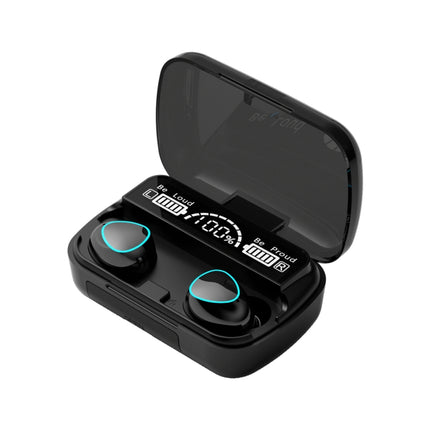 Auriculares inalámbricos Bluetooth M10 TWS con pantalla digital y estuche de carga, compatible con pantalla táctil, Siri y batería, M10 verde, M10 negro