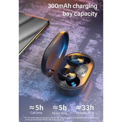 Original Lenovo XT91 Intelligent Noise Reduction Mini Wireless Bluetooth Earphone with Charging Box & LED Power Digital Display, Support Touch & HD Call & Voice Assistant & Dual-mode Earphone